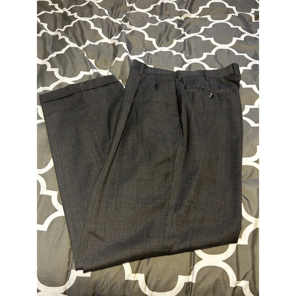 Men’s Croft And Barrow Gray Dress Pants 34/32 - Picture 1 of 2